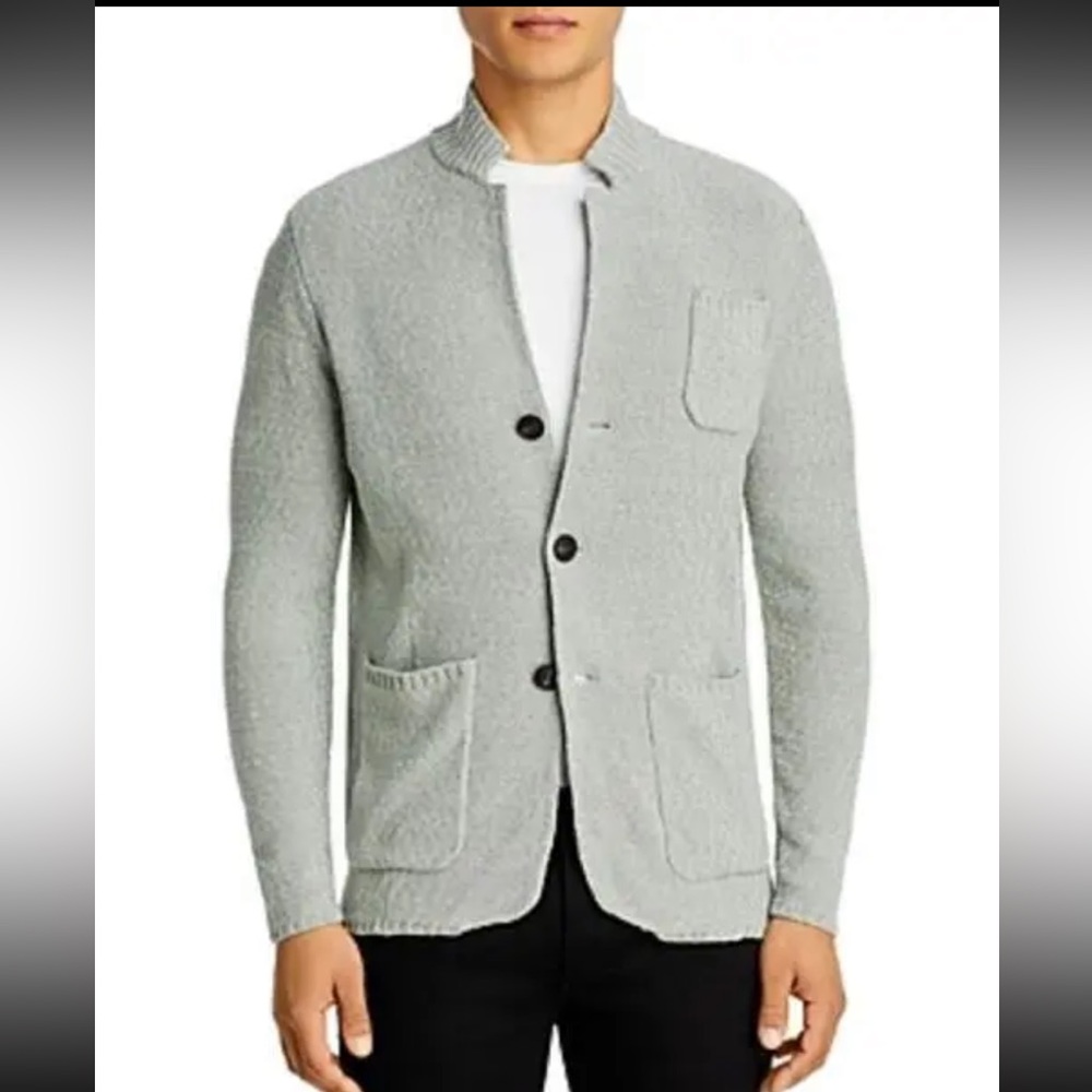 The Men's Store Bloomingdale’s Melange Knit Regular-Fit Cardigan Sweater